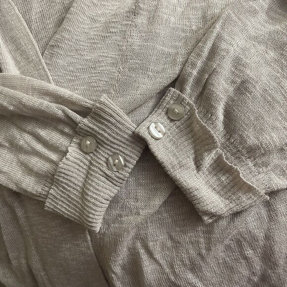 Dress Barn Open Front Cardigan Size XL Light Weight Soft Beige - Picture 3 of 7